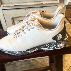 G/Fore MG4 Men White Snow Camo Spikeless Golf Shoes